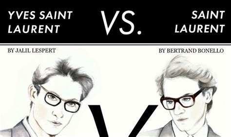 yves saint laurent vs saint laurent